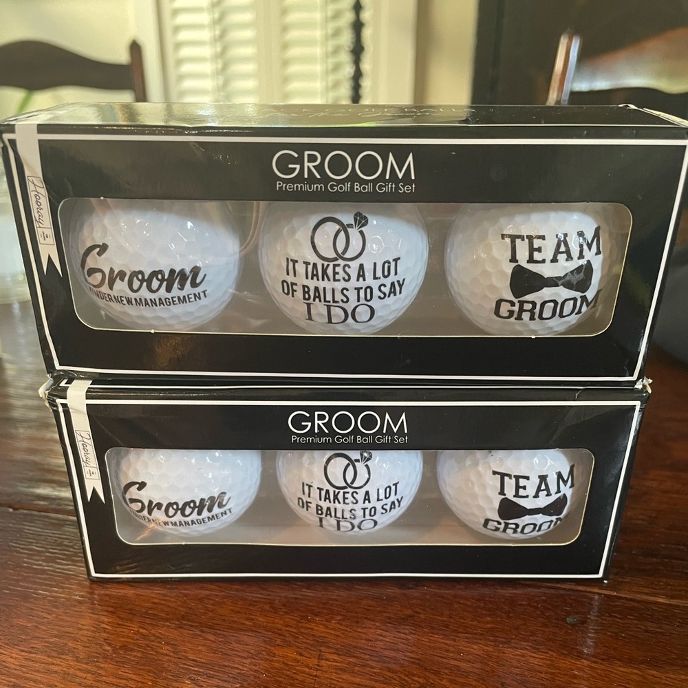 Team Groom! Set of 6 golf balls